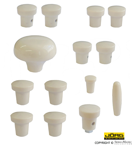 Ivory Knob Set, 356A (55-59) - Sierra Madre Collection