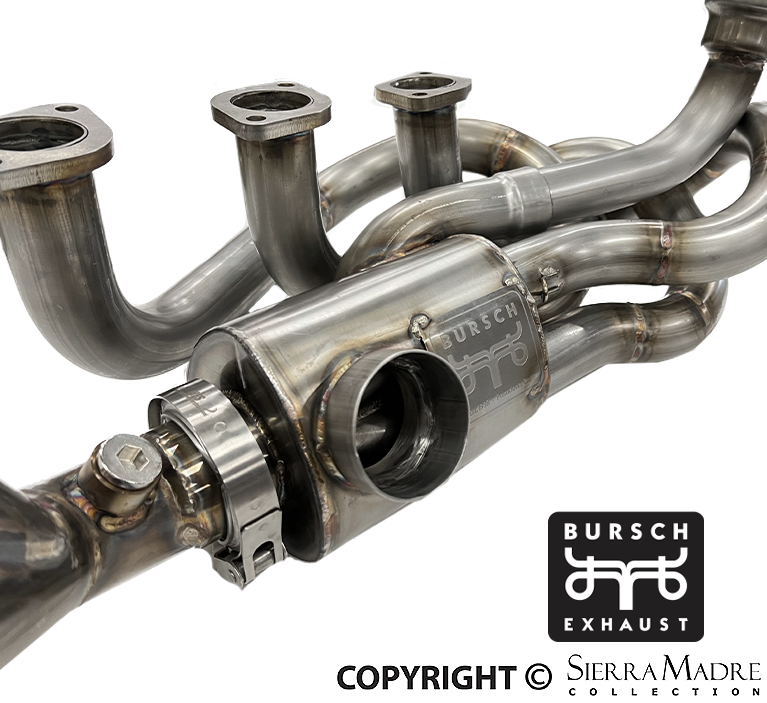 Bursch GT3-Style Exhaust System with Heat Exchangers, 911 (69-89) - Sierra Madre Collection