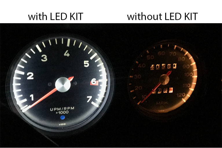 Porsche 12v LED Instrument Bulb Set - 356B - 356C - 911 - 912 - 914 - 930 SMC-032-91