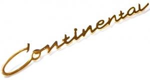 Porsche 1955 Continental Fender Emblem Gold SMC-000-895