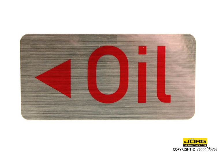 Porsche 1972 911 Oil Filler Decal 911-701-107-00