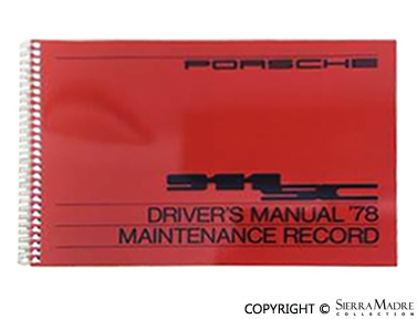 Porsche 1978 Owners Manual - 911SC WKD-467-720