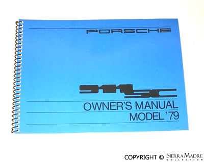 Porsche 1979 Owners Manual - 911SC WKD-468-121
