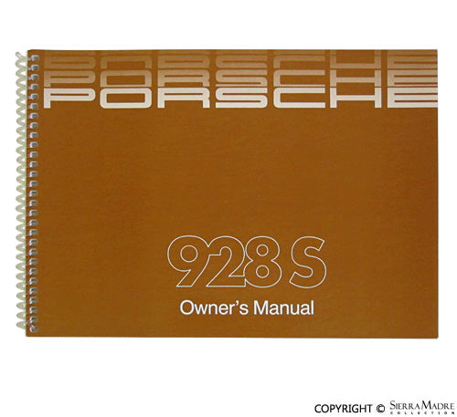 Porsche 1985 Owners Manual - 928S WKD-473-421