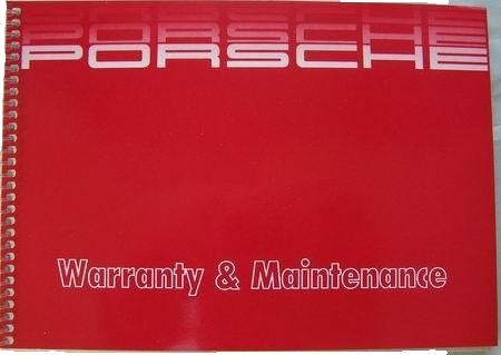 Porsche 1987 Guarantee & Maintenance Book - 911 WKD-900-020-87