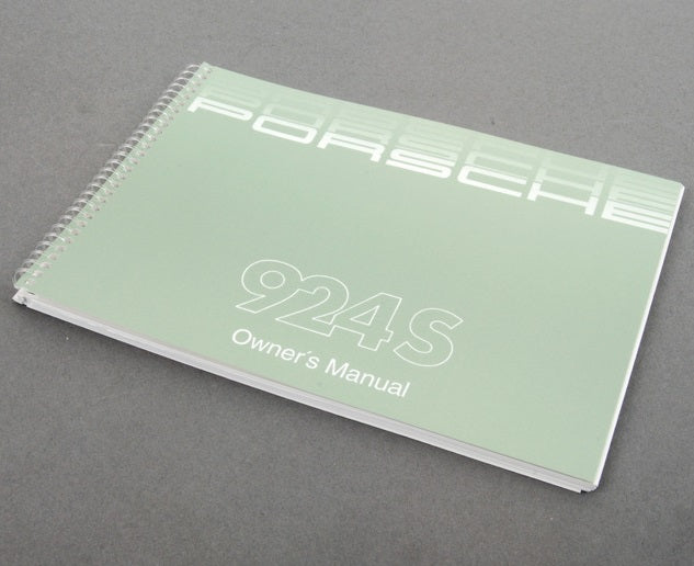 Porsche 1987 Owners Manual - 924S WKD-924-021-87