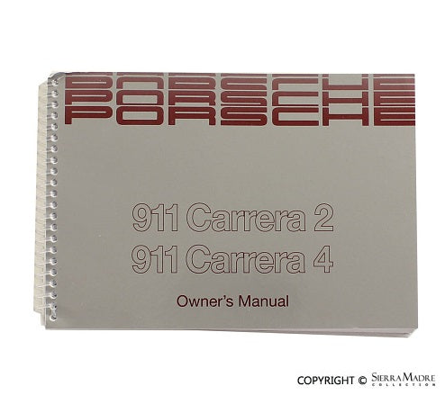 Porsche 1990 Owners Manual - 964 WKD-964-021-90