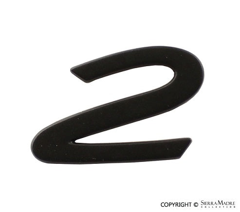 Porsche 2'' Emblem - Black - 911/C2 90-94 964-559-241-01