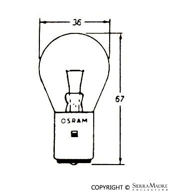 Porsche 35W Tungsten Bulb for Hella 128 Fog Light 12 Volt 900-631-112-90