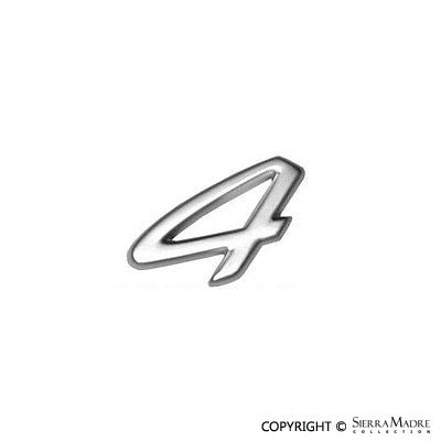 Porsche 4'' Emblem - Silver - 993 95-98 993-559-241-01