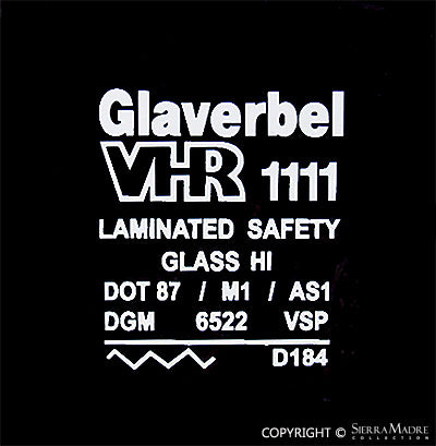 Porsche 911 RSR/RS Lightweight Glaverbel Quarter Window Glass And Aluminum Frame Set SMC-543-041-55