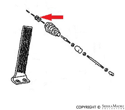 Porsche Accelerator Cable Sleeve - 911/912/930 65-89 901-423-227-00