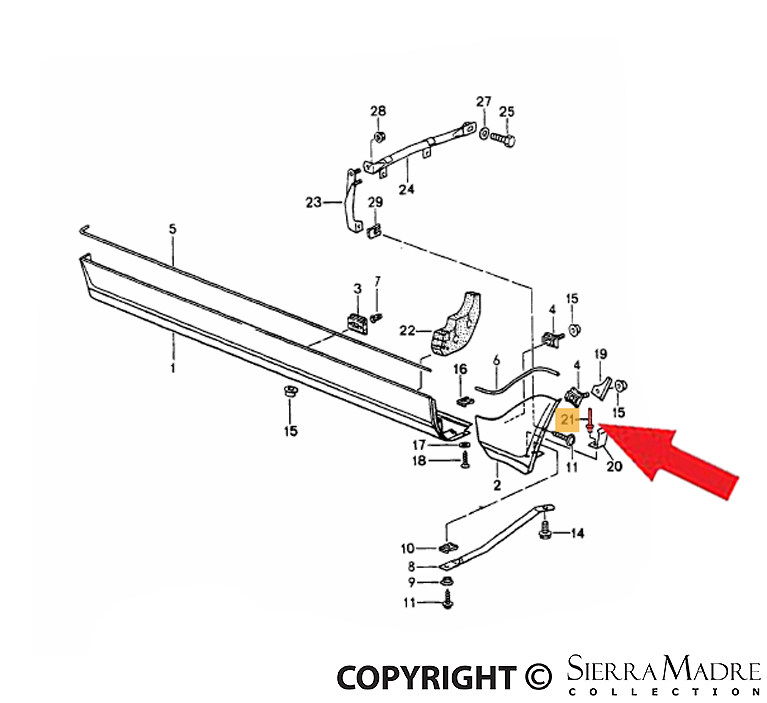 Porsche Aluminum Rivet - 964 89-94 999-190-104-30