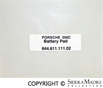 Porsche Battery Pad - 356C 644-611-111-02