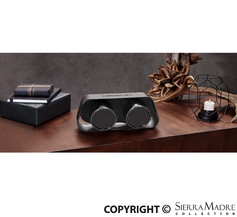 Porsche Black Brushed-Aluminum 911 Bluetooth Speaker WAP-050-110-0J