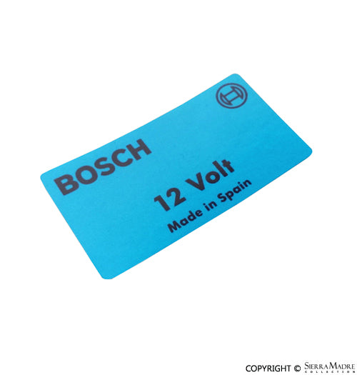 Porsche Bosch 12V Decal - 911/912/914 66-76 0-221-119-020