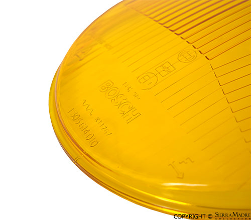 Porsche Bosch H1 Asymmetrical Headlight Lens - Amber 65-86 911-631-111-01