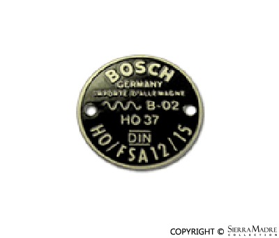Porsche Bosch Horn Plate - 12/15 SMC-701-638-00