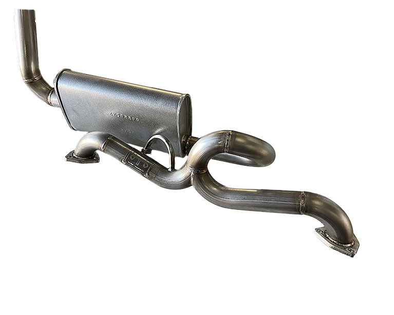 Porsche Bursch Stainless Steel Muffler - 914 2.0 75-76 BX-1433-SS