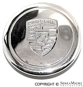Porsche Center Cap - 3-Prong Polished 901-361-032-01