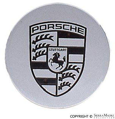 Porsche Center Cap - Concave - Black Crest 993-361-303-11