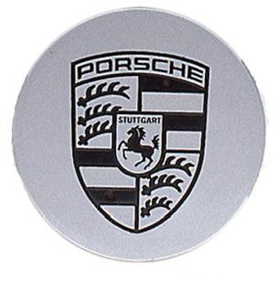 Porsche Center Cap - Flat - Black Crest 000-044-606-00