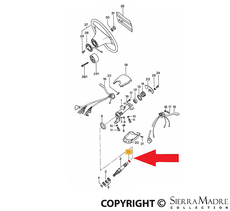 Porsche Circlip - 911/914/928 70-95 113-415-531
