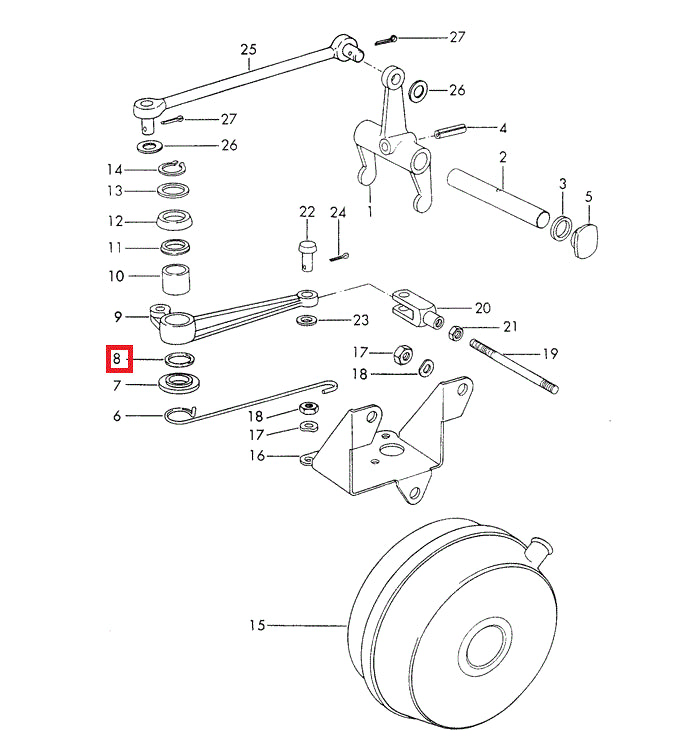 Porsche Clutch Lever O-Ring - 914 70-76 999-701-169-40