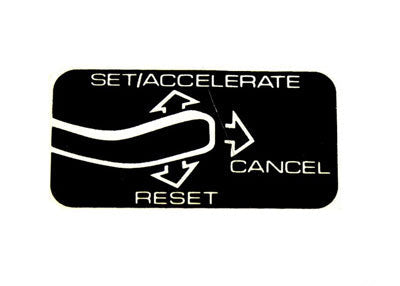 Porsche Cruise Control Decal - 911/930 911-701-139-00