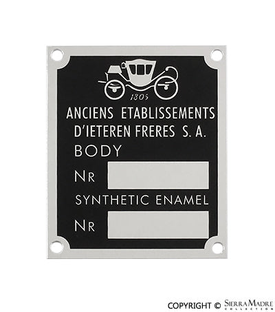 Porsche D'leteren ID Badge - Roadster 644-701-106-00