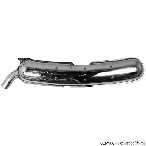 Porsche Dansk Muffler - Polished Stainless Steel - 911 75-89 92-201S