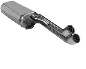 Porsche Dansk Muffler - Silver Stainless - 930 84-89 92-203S