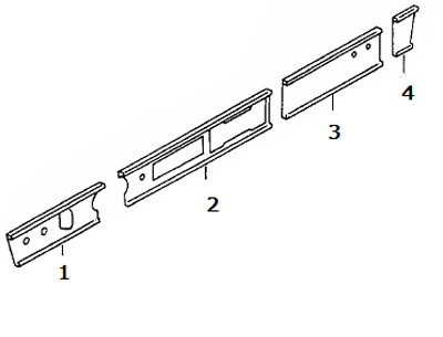 Porsche Dash Trim Frame Set - 911/912 69-73 911-552-013-00