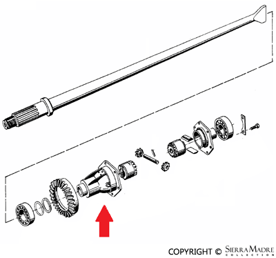 Porsche Differential Housing - 12 Bolt - 741 Transmission - All 356s 50-65 741-332-101-01