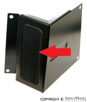 Porsche Driver's Foot Rest Pedal Replacement Pad - 911 - 912 - 930 - 356 - 356A 901-501-825-01