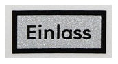 Porsche Einlass Oil Filter Decal - H-Filter