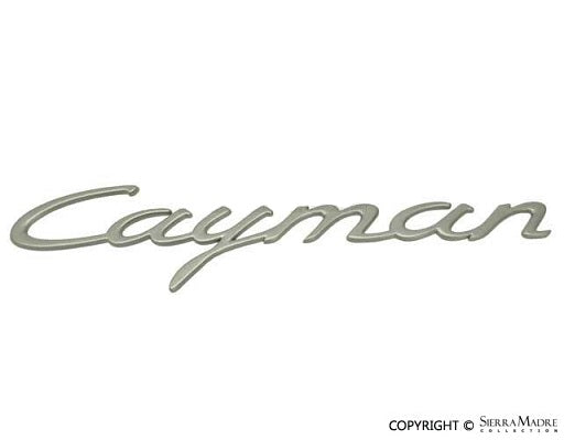 Porsche Emblem Cayman - Titanium - Cayman 07-08 987-559-239-00