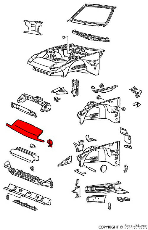 Porsche End Section - 944 85-91 951-503-033-00