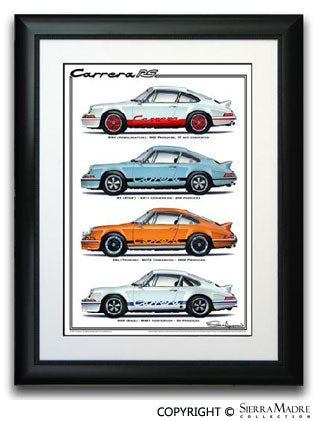 Porsche Factory Authorized Porsche Print - Carrera RS - by Steve Anderson SMC-000-869