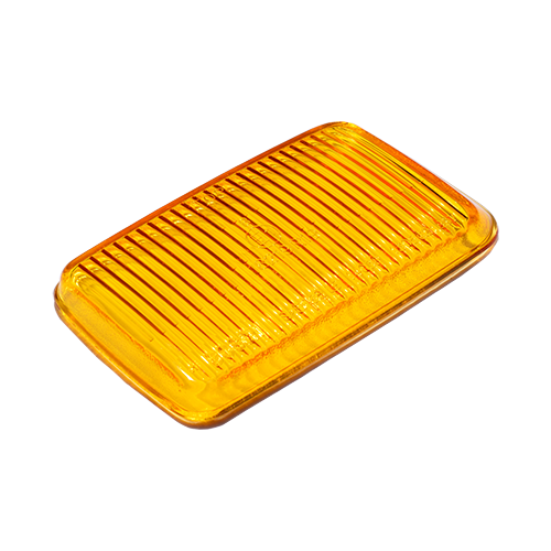 Porsche Fog Light Lens - Yellow - Left - 964 89-94 1305621257