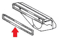 Porsche Fresh Air Vent Seal - 911 65-89 - 912 65-69 901-571-325-32