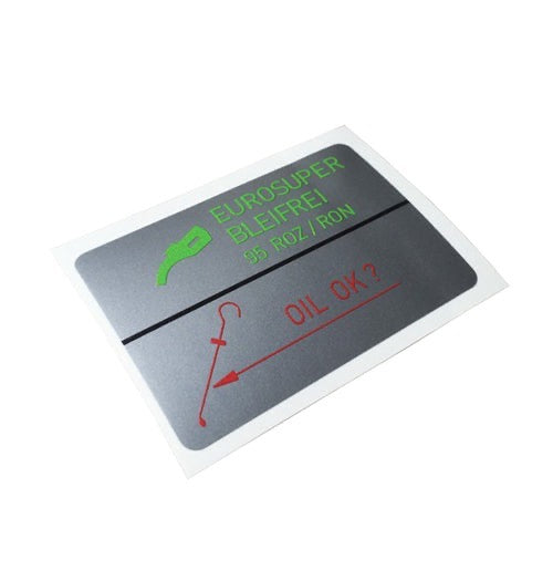 Porsche Fuel And Oil Gas Filler Door Sticker - 964 89-94 930-701-203-02