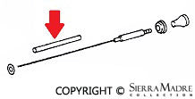 Porsche Fuel Door Release Cable Tube 60-89 901-504-385-20