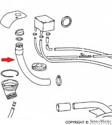 Porsche Fuel Tank Filler Neck 65-86 901-201-051-20