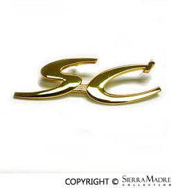Porsche Gold SC Emblem - 356C 64-65 644-559-303-07