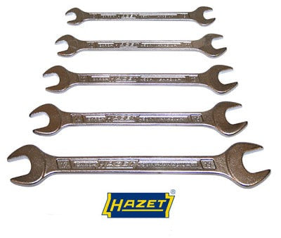 Porsche Hazet Vanadium chrome wrench set - 17|29mm - 14|15mm - 12|13mm - 10|11mm and 8|9mm SMC-004-002-01