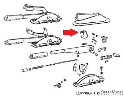 Porsche Heating Lever Contact - 911/912E/930 74-89 911-613-525-00