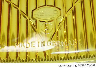 Porsche Hella 128 Fog Light Lens - Amber PCG-631-211-04