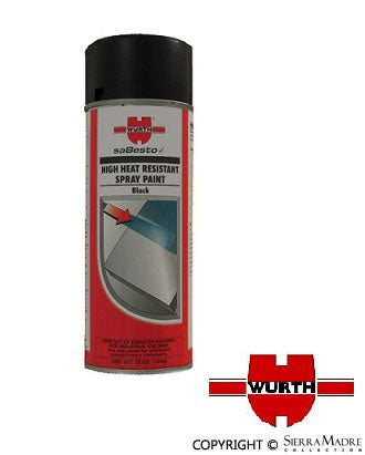 Porsche High Heat Paint - Black Wurth 892140024