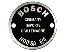 Porsche Horn Data Plate Left Double Hole - All 356s 50-65 NLA-701-646-00